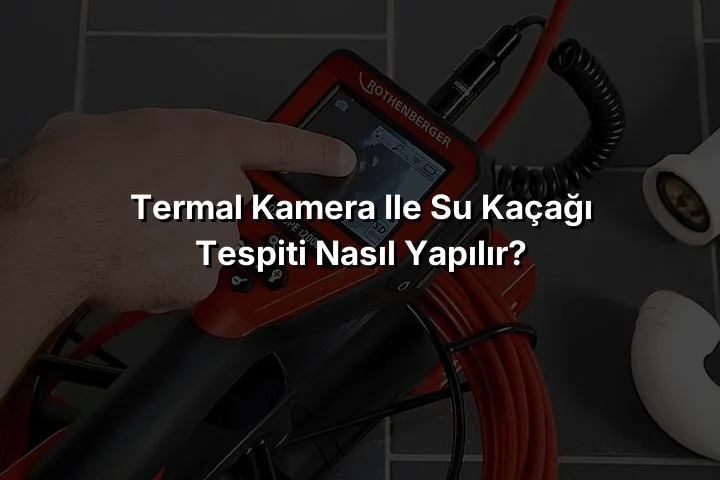 
Termal Kamera ile Su Kaçağı Tespiti Nasıl Yapılır?
